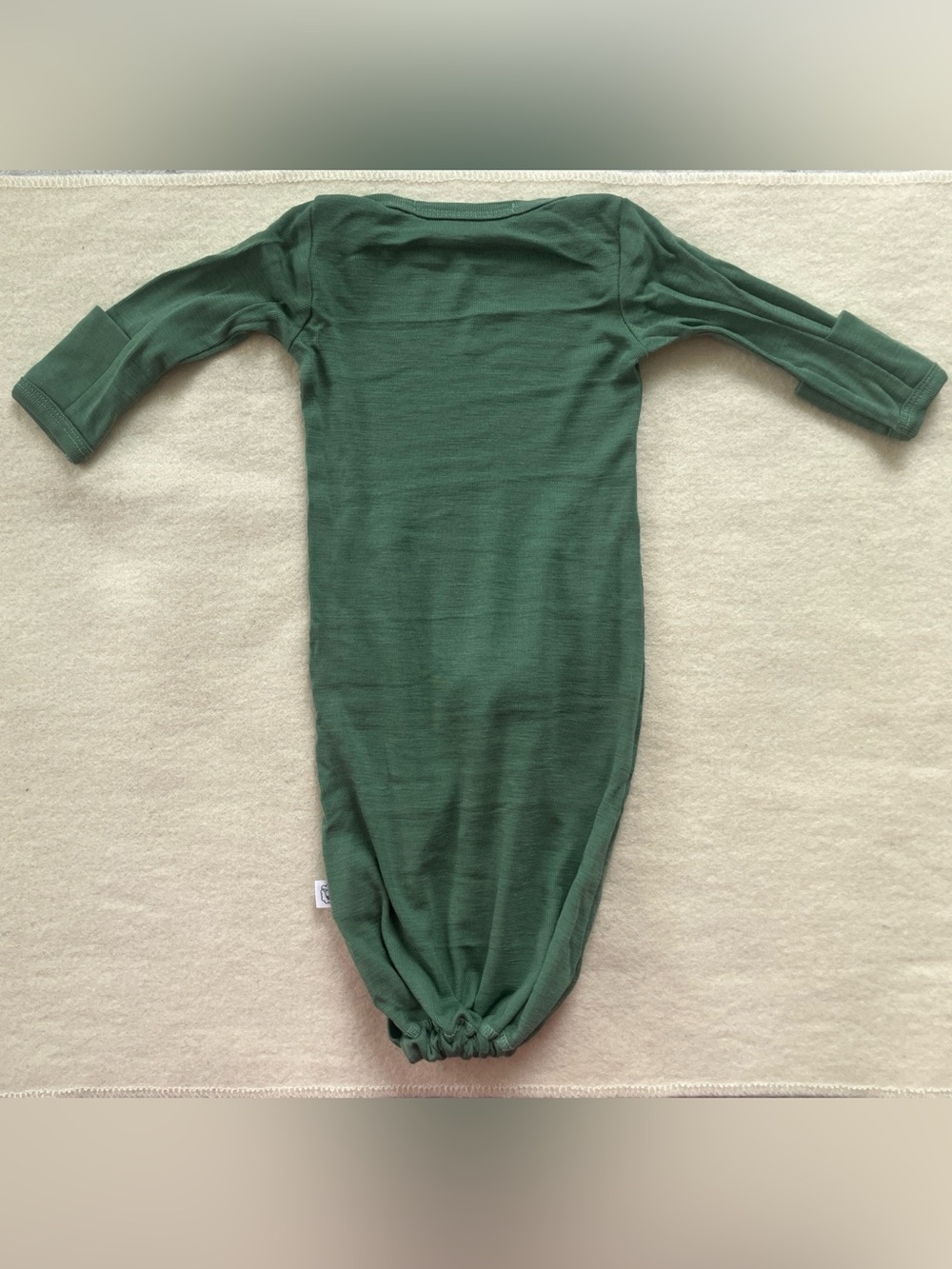 Simply Merino 100% Merino Wool Baby Sleep Gown Forest Green 0-3 Months